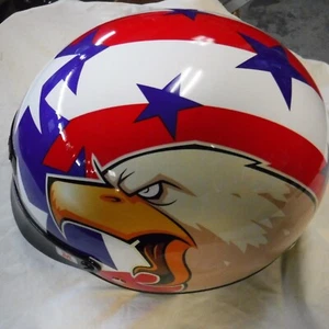 NEW NOS Z1R  1/2 HELMET NOMAD AMERICAN EAGLE MEDIUM STARS & STRIPES - Picture 1 of 7