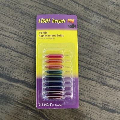 LIGHT KEEPER PRO 10 mini replacement bulbs per pack 2.5 volt NEW! - Image 1 of 2