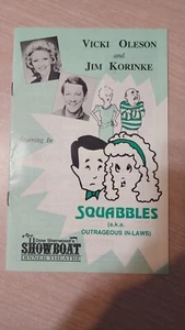 Dow Sherwood’s SHOWBOAT DINNER THEATRE Program "Squables"  - Picture 1 of 11