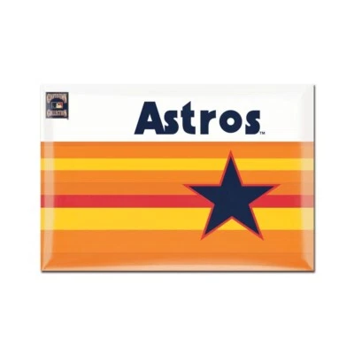 TWO (2) HOUSTON ASTROS, 2.5" X 3.5" METAL MAGNETS FROM WINCRAFT - Image 1 of 2