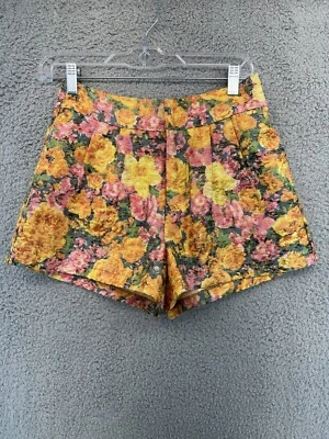 do & be Shorts Womens Size Small Floral Gold Sparkles  - Image 1 of 4