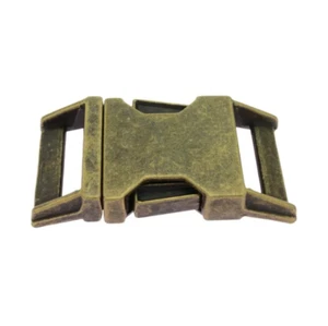 Fibbia 17,20,25 mm metallo ottone vecchio - Foto 1 di 6