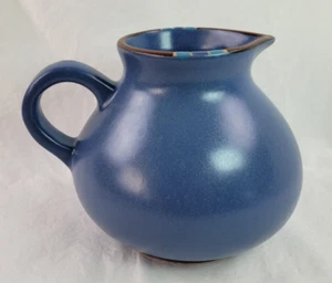 Dansk Int'l Designs, "Mesa" Sky Blue Large Pitcher, 6 Inches Tall - Picture 1 of 12
