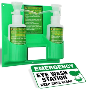 Portable Eye Wash Station OSHA Approved Wall-Mounted First Aid Eye Wash Kit NEW - Picture 1 of 12