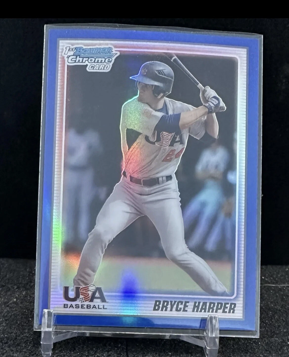 2010 Bowman Chrome 18U USA Team Blue Refractor #/250 Bryce Harper