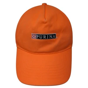 PURINA Snapback Hat Orange One Size Adjustable Embroidered 6 Panel Head Start - Picture 1 of 8