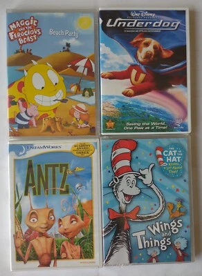 Lot 4 DVDs ~ Children / Family ~ VG ~ Antz (All Star Cast), Underdog + Some New - Image 1 of 3