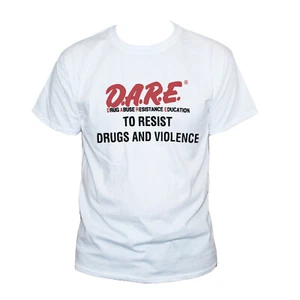 DARE To Resist Drugs And Violence T shirt Political Protest Unisex Short Sleeve - Picture 1 of 6