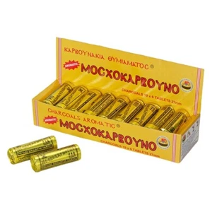 12 Rolls Perfumed Aromatic Incense Greek Orthodox Charcoal Tablets 27mm - Picture 1 of 2