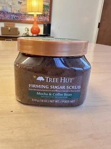 RARE HTF -NEW TREE HUT MOCHA & COFFEE BEAN FIRMING SUGAR SCRUB W/CAFFEINE 18 OZ - Picture 1 of 5
