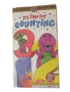 It's Time For Counting Barney Vhs - Imagen 1 de 8