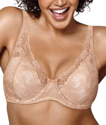 Playtex Bra Love Curves Lift Lightly Lined Full-Fig 4514 Cafe Sz.36,38,40,42,44 - Image 1 of 4