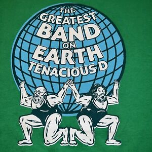 Mega Rare Jack Black Kyle Tenacious D The Greatest Band On Earth Tour Shirt 2Xl