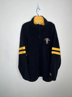 NFL Pittsburgh Steelers Para hombres 2XL Negro 1/4 Cremallera Pullover Polar con Bolsillos Foto 1 de 4