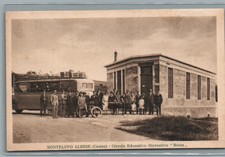 CARTOLINA MONTELUPO ALBESE CUNEO AUTOMOBILE POSTALE CORRIERA STREPITOSA A14