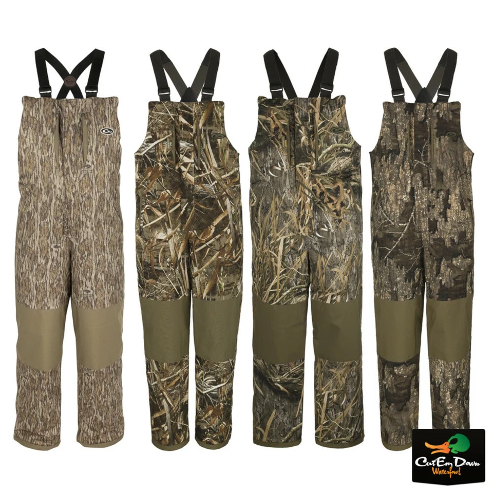 DRAKE WATERFOWL REFLEX INSULATED CAMO HUNTING BIBS - Image 1 of 1