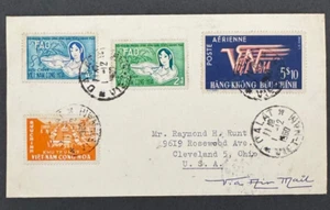 AtoZ. 1960 Dalat Vietnam Air Mail to USA Rice FAO. Personal Mail - Picture 1 of 2
