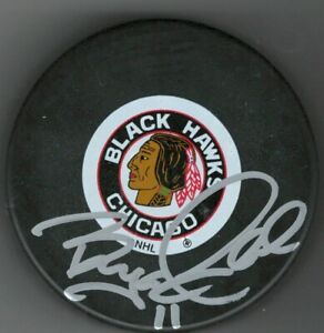 Bryan Smolinski autographed Chicago Blackhawks puck - FREE SHIPPING