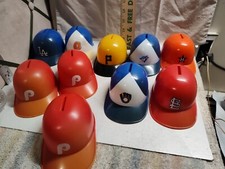 Vintage Plastic Mini Batting Helmet Coin Bank MLB - choose your teams