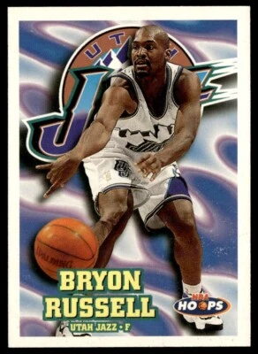 1997-98 Skybox NBA Hoops Bryon Russell #152 Utah Jazz - Image 1 of 2