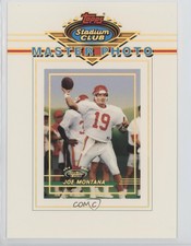 1993 Topps Stadium Club Master Photos Prizes Series Two Joe Montana #10 HOF
