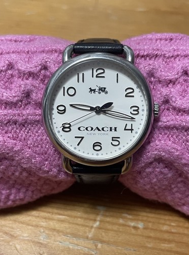 Orologio Coach Ca.97.7.14.1035 Delancey Quarzo Batteria Duracel Nuova