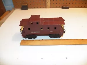 Vintage LIONEL O Gauge Auburn Caboose 6037 - Picture 1 of 6