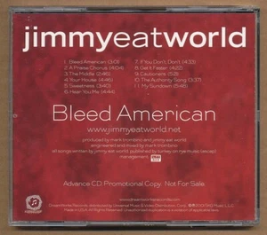 Jimmy Eat World - Bleed American ULTRA RARE promo advance CD '01 - Picture 1 of 2