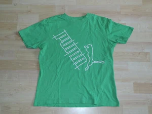 Puma: Mädchen grünes T-Shirt Sportshirt Gr. 164 mit Aufdruck - Picture 1 of 2