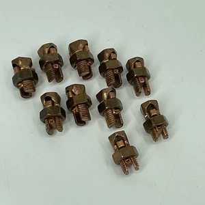 Paquete de 10 conectores de perno dividido de cobre ILSCO IK-8 gama de conductores y grifo - Imagen 1 de 4