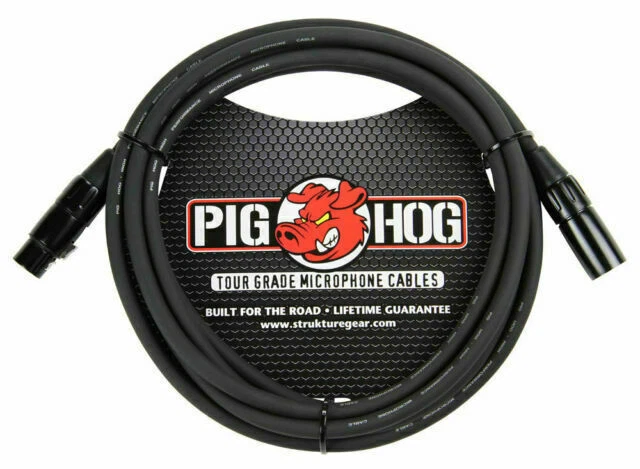 PigHog PHM15 8mm 15ft XLR Microphone Single Cable