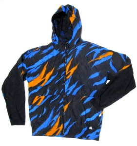 Adidas Trael AOP Web Herren Laufjacke, Neu mit Etikett Schwarz Blau Orang Multi Sport Gr. L - Bild 1 von 4
