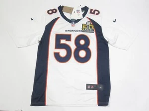 Von Miller #58 Denver Broncos 2016 Super Bowl 50 Game Men's Jersey White - Picture 1 of 4