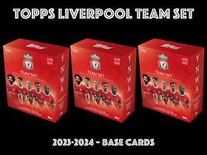TOPPS LIVERPOOL TEAM SET 2023-2024 BASE CARDS