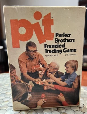 Vintage Parker Brothers Pit Trading Card Game w/ Bell Complete 1973 No.661 USA - Image 1 of 2