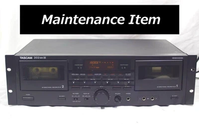 TASCAM 202MKIII Dual Well Cassette Deck Dolby B-C HX Pro AC100V 50/60Hz 15W - Image 1 of 4