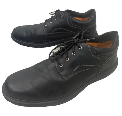 Мужские кожаные туфли Timberland Derby 13 на шнуровке черные - Изображение 1 из 4