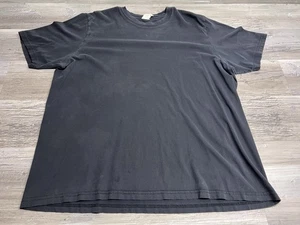 Vintage Y2K Sun Faded Blank Black T-Shirt Mens Size 2XL Grunge Goth Short Sleeve - Picture 1 of 6