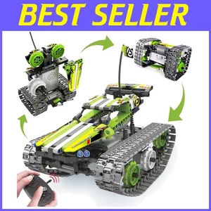 STEM Construction Toy - RC Track Car Building Set - Picture 1 of 11