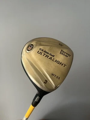 US Kids Golf 3 Fairway Driver 26° WT-25 UL42 Graphite Shaft K- Flex RH 28” - Image 1 of 4