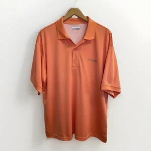 Camisa Polo Columbia PFG Para Hombres L Omni Tono Naranja Ventilada Pesca Golf Aire Libre - Imagen 1 de 6