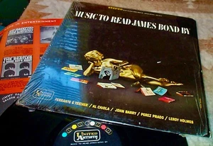 MUSIC TO READ JAMES BOND BY Various UNITED ARTISTS Orig* STEREO In Shrink* BARRY - Picture 1 of 2