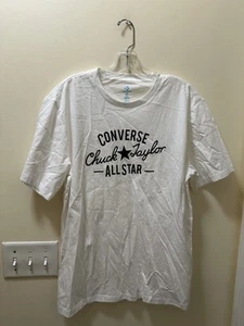 Converse Chuck Taylor Shirt Mens White Skateboard Size US Medium N67 - Picture 1 of 3