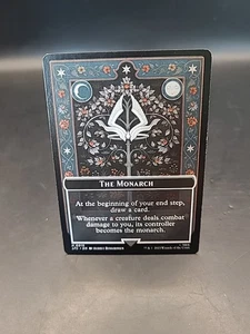 The Monarch - Treasure 0015-0012 Double Sided Token LOTR Commander MTG NM - Foto 1 di 4