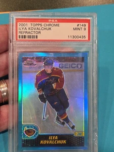 2001 Topps Chrome Ilya Kovalchuk Refractor #149 PSA 9 - Picture 1 of 3