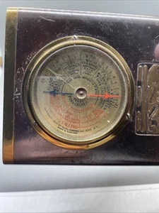 Small 2 3/4” Antique Germany SELSI Barometer Thermometer - Picture 1 of 11