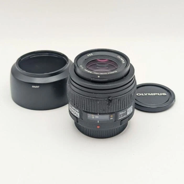 OLYMPUS ZUIKO DIGITAL ED 50mm f2 macro (Four Thirds Mount) From Japan Excellent - Image 1 of 4