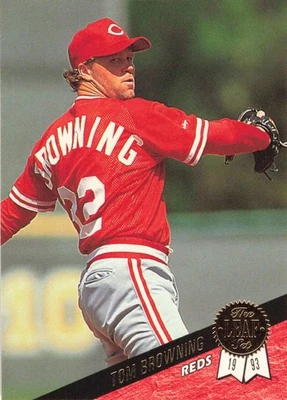 Tom Browning 1993 Leaf #359 Cincinnati Reds Baseball - Image 1 of 2