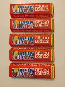 Tony's Chocolonely Milk Chocolate Bar 1.76 OZ Pack Of 5 BB 10/25 - Picture 1 of 3