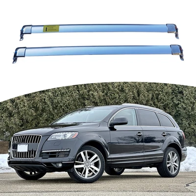 2PCS Stainless Crossbars Fit for Audi Q7 2007-2015 Roof Rack Cargo Carrier Bar - Image 1 of 4